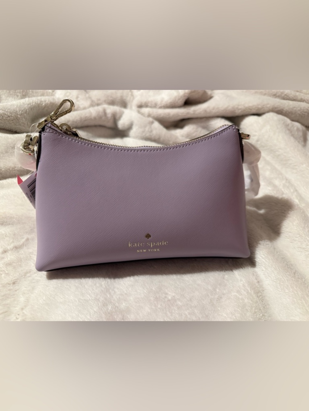 Kate Spade Sadie Lilac Frost Saffiano Leather Shoulder Bag